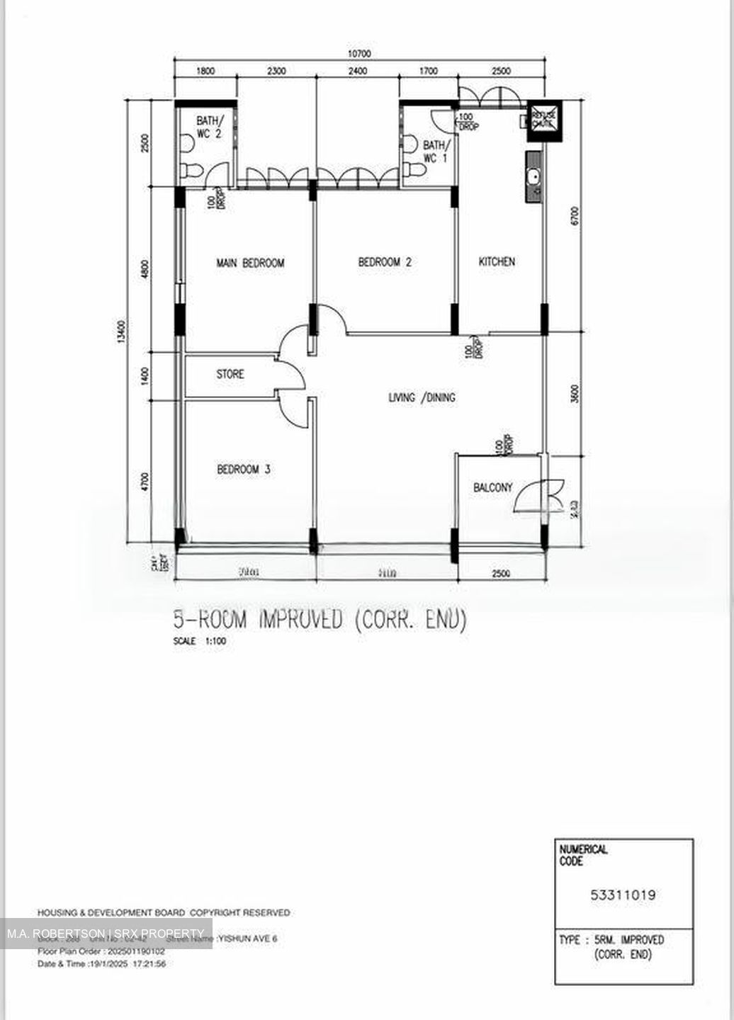Blk 288 Yishun Avenue 6 (Yishun), HDB 5 Rooms #501641761
